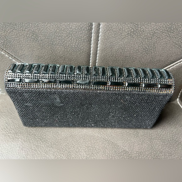 INC International Concept NWT Beaded Stone Clutch - Picture 7 of 10